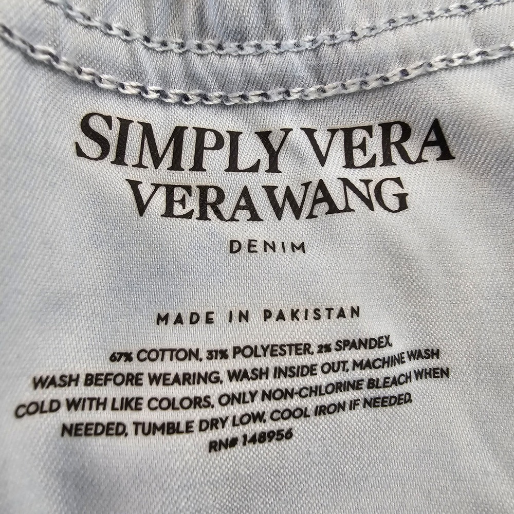 Simply Vera Vera Wang Bootcut Jeans Women's 16R‎ Blue Denim Dark Wash Stretch - Picture 8 of 15